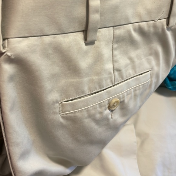 JOHN W. NORDSTROM Smartcare Supima Cotton Flat Front Straight Leg 38x30 Pant - Picture 5 of 6